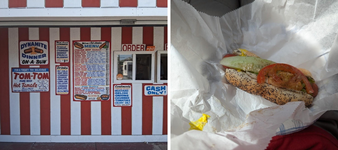 Fat Johnnie's Famous Red Hots Menu