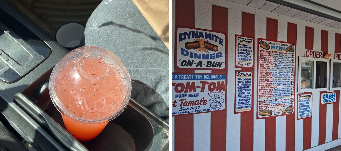 Fat Johnnie's Famous Red Hots Menu