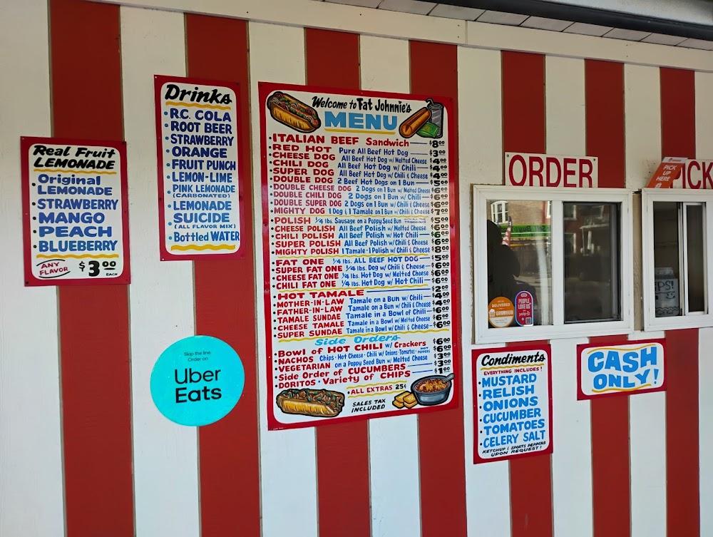 Fat Johnnie's Famous Red Hots Menu image 1