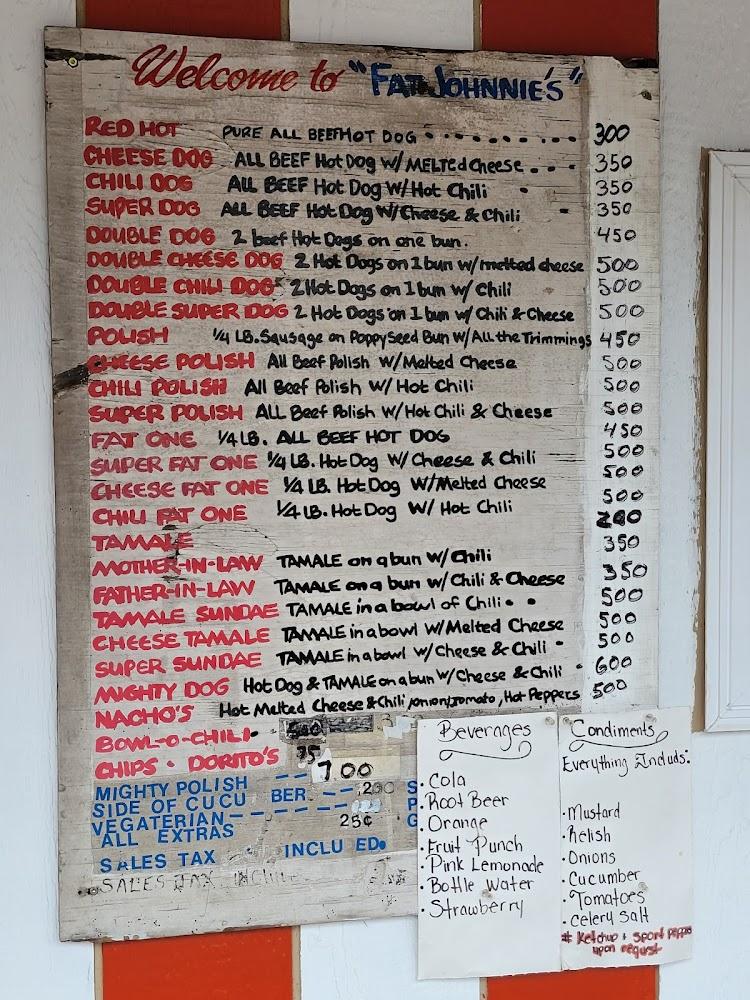 Fat Johnnie's Famous Red Hots Menu image 2